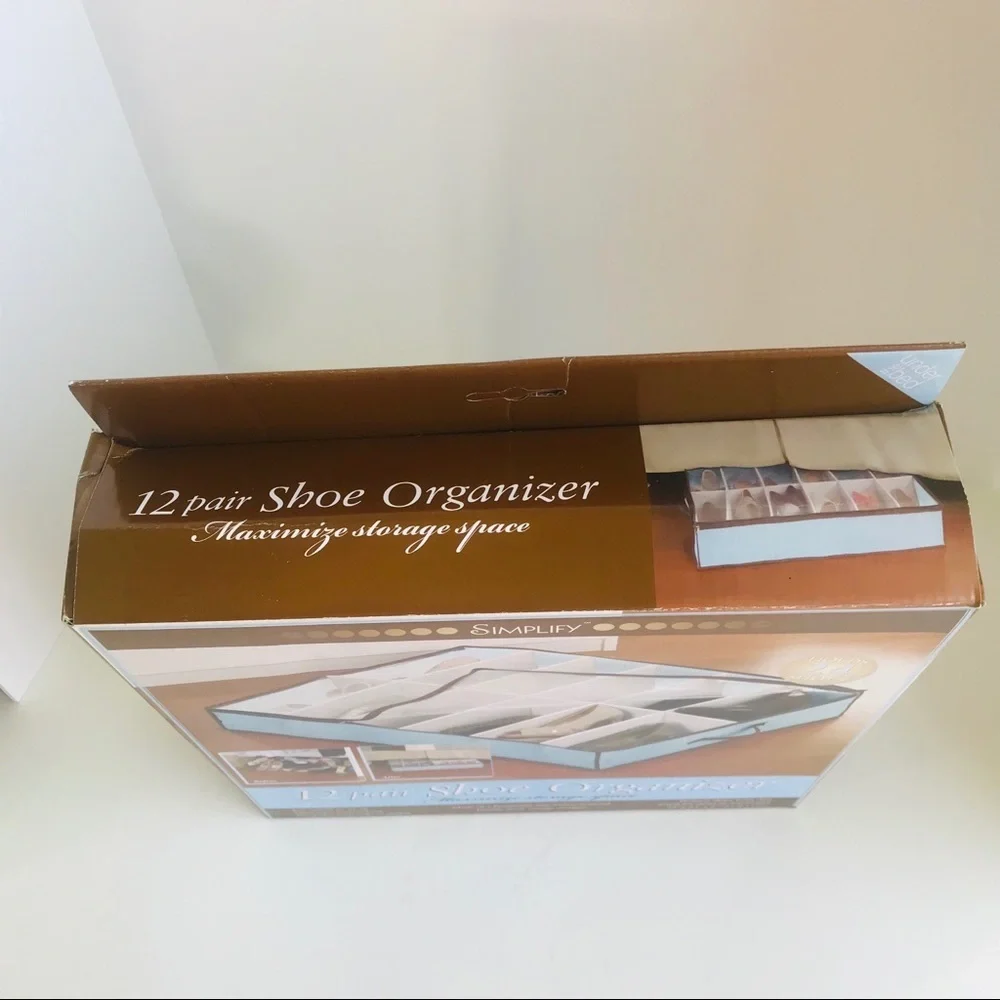 NWT Simplify 12 pairs Shoe Organizer Under the bed